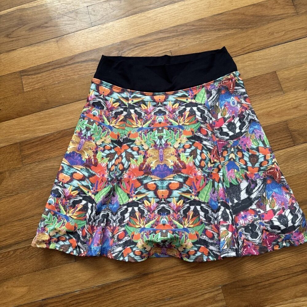 Dona Jo Women's Skorts Multicolor Tropical Active Tennis Golf Size 1